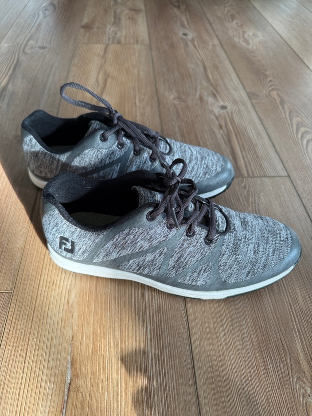 FootJoy Gray Knit Lace-Up Men's Athletic Golf Sneakers